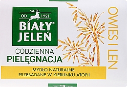 Гипоаллергенное мыло, экстракт из овса - Bialy Jelen Hypoallergenic Soap Natural Oats — фото N1
