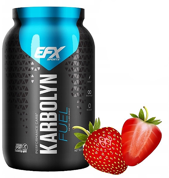 Харчова добавка зі смаком полуниці, у порошку - EFX Sports KarboLyn Strawberry — фото N1