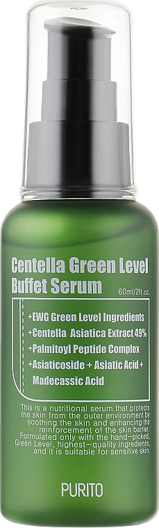 Сыворотка с экстрактом центеллы - Purito Centella Green Level Buffet Serum — фото N2