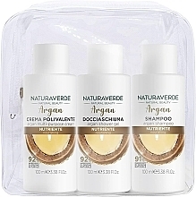 Набор - Naturaverde Argan Travel Care Kit (shm/100ml + sh/gel/100ml + b/cr/100ml) — фото N1