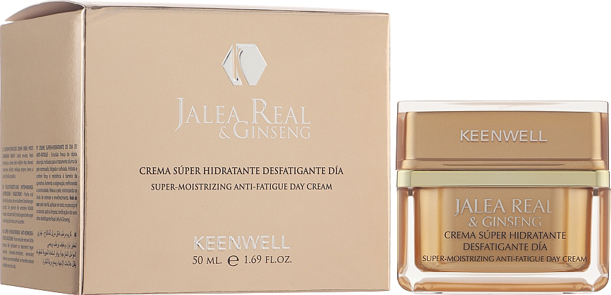 Дневной супер увлажняющий крем снимающий усталость - Keenwell Jalea Real And Ginseng Cream — фото N2