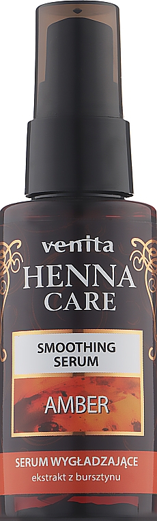 Сироватка для волосся з екстрактом бурштину - Venita Henna Care Smoothing Serum Amber — фото N1