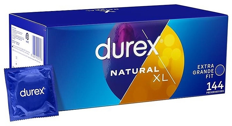 Презервативы, 144 шт. - Durex Natural XL Extra Grande Fit — фото N1