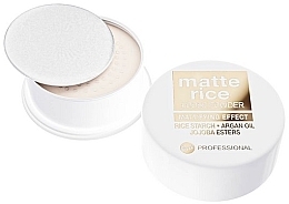 Парфумерія, косметика Пудра для обличчя - Bell Professional Matte Rice Loose Powder