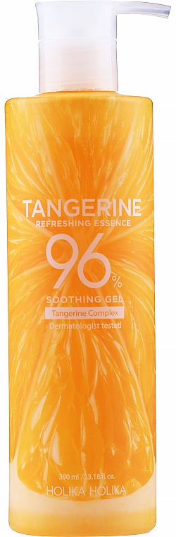Восстанавливающий успокаивающий гель - Holika Holika Tangerine Refreshing Essence Soothing Gel 96% — фото N1