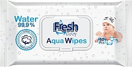 Влажные салфетки, 60 шт. - Fresh Baby Aqua Wipes — фото N1