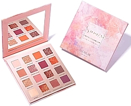 Духи, Парфюмерия, косметика Палетка теней для век, 16 оттенков - Focallure Eyeshadow Palette Sunrise