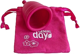 Менструальна чаша, розмір M - Genial Day Menstrual Cup — фото N3