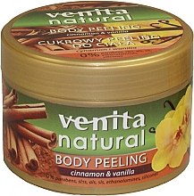 Парфумерія, косметика Цукровий пілінг для тіла - Venita Natural Body Peeling Cynamon & Vanilia