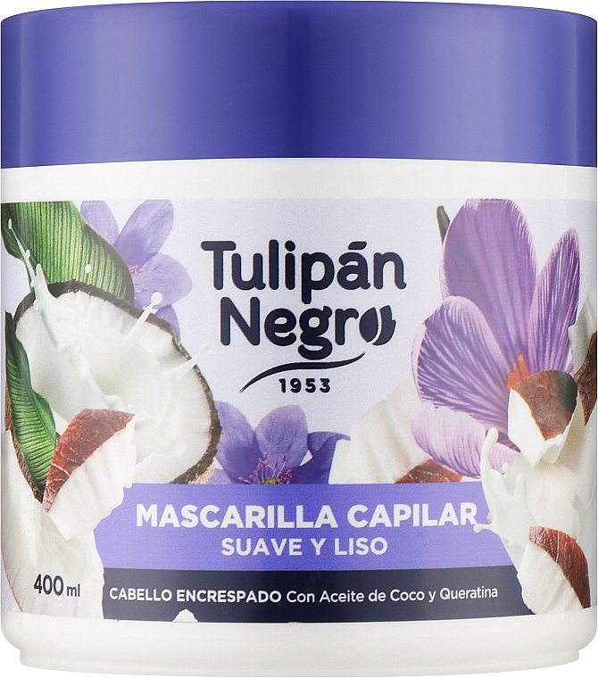 М'яка та гладенька маска для волосся - Tulipan Negro Soft & Smooth Hair Mask