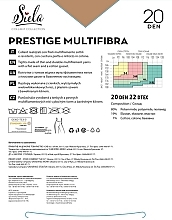 Колготки жіночі "Prestige Multifibra", 20 Den, caramel - Siela — фото N2