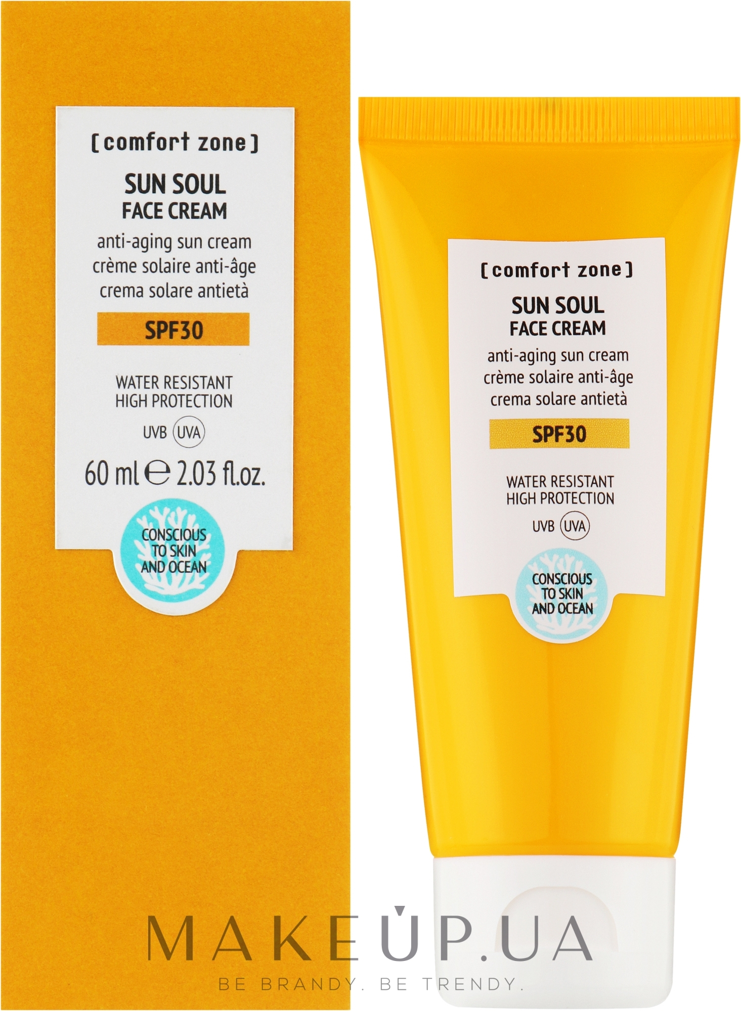 Крем солнцезащитный для лица - Comfort Zone Sun Soul Face Cream SPF 30 — фото 60ml