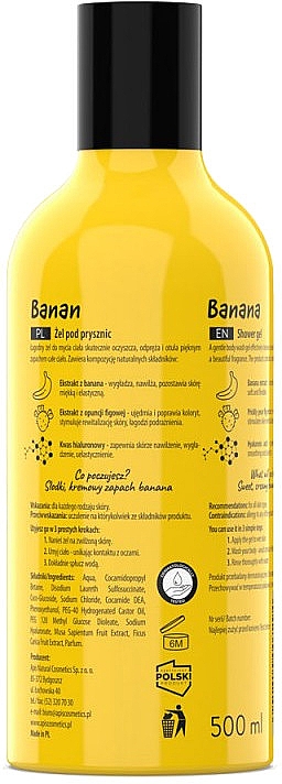 Гель для душу "Банан" - APIS Professional Fruit Shot Banana Shower Gel — фото N2