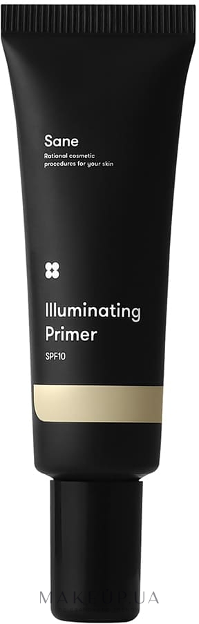 Праймер для обличчя з ефектом сяйва - Sane Illuminating Primer SPF 10 — фото 30ml