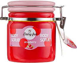 Парфумерія, косметика Скраб для тіла "Полуниця" - Delia Dairy Fun Body Scrub Strawberry