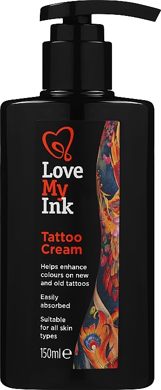 Крем для догляду за тату - Love My Ink Tattoo Cream (з дозатором) — фото N1