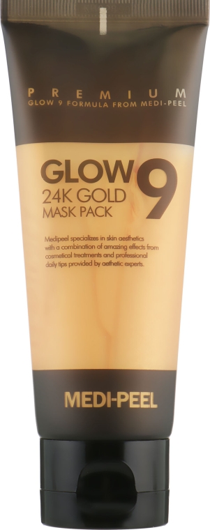Золотая маска-пленка - Medi Peel Glow 9 24K Gold Mask Pack — фото N2