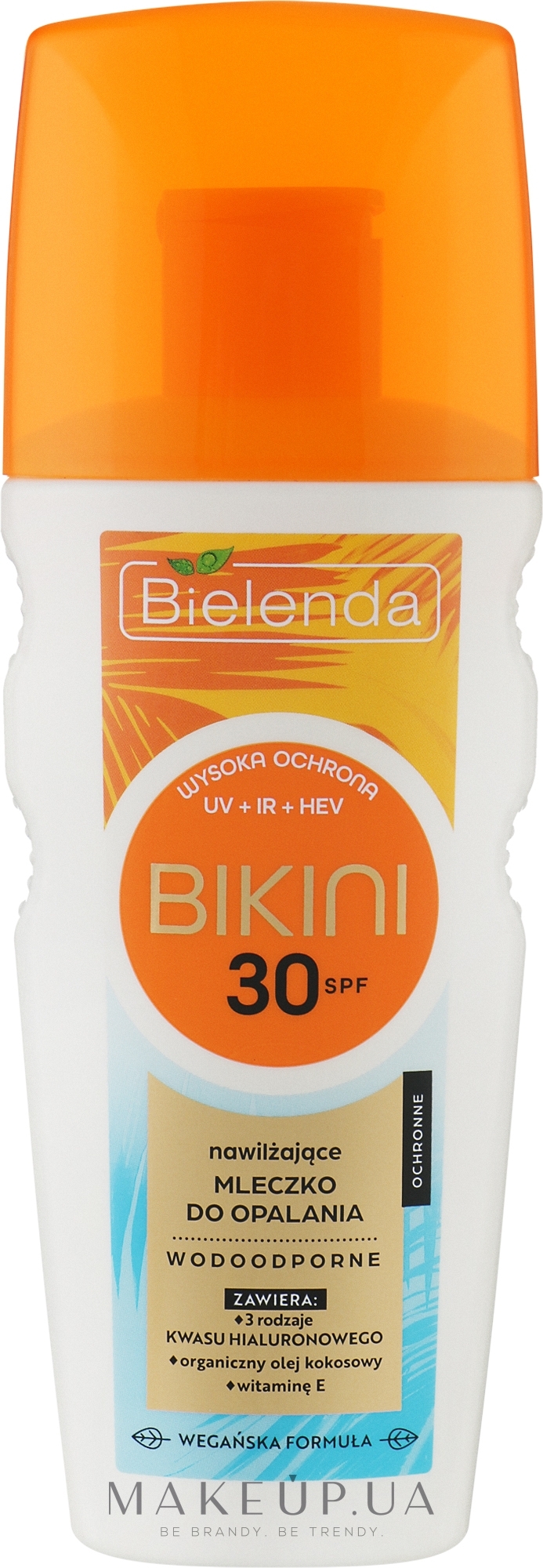 Увлажняющий солнцезащитный лосьон для загара SPF30 - Bielenda Bikini — фото 175ml