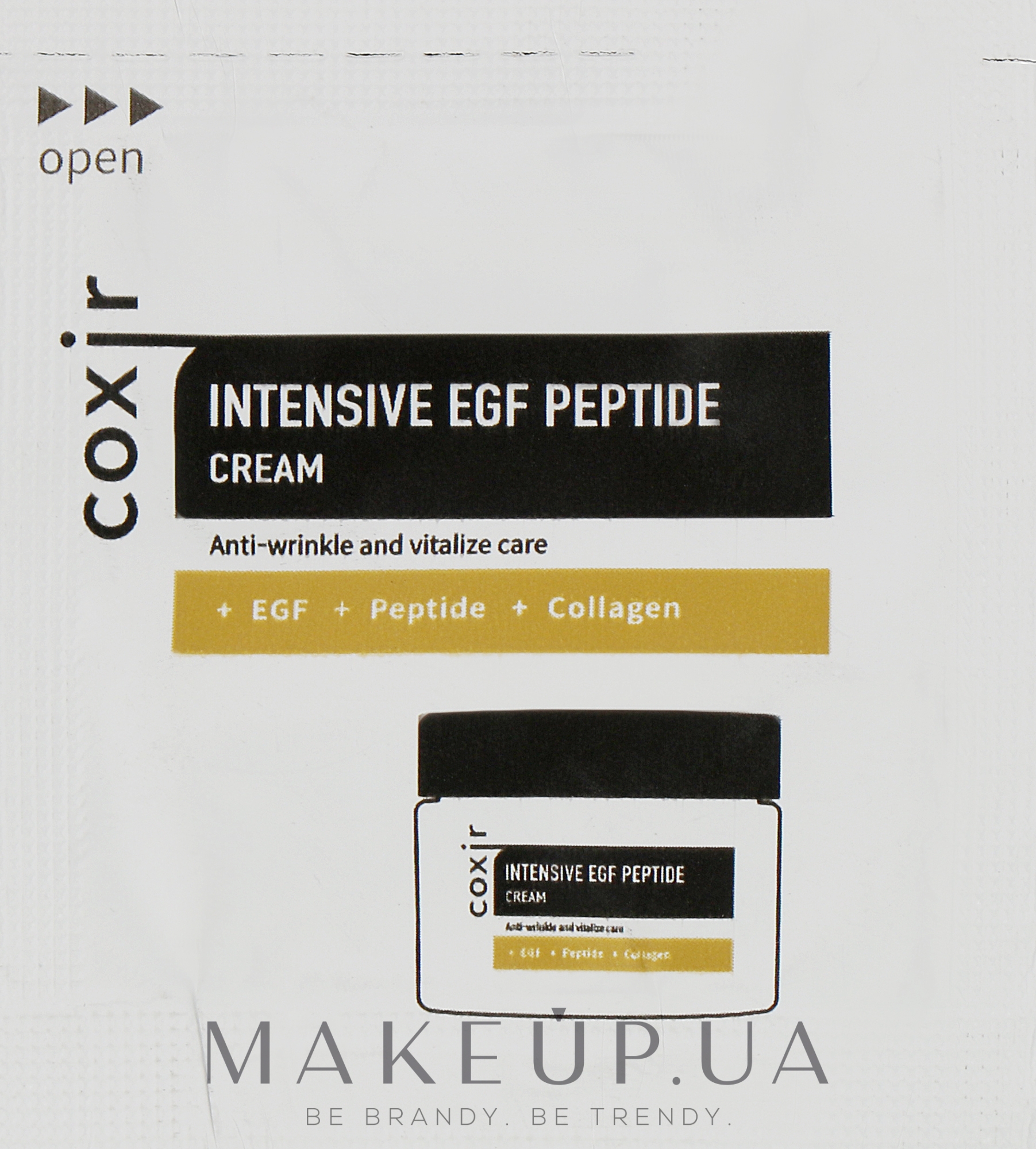 Інтенсивний антивіковий пептидний крем - Coxir Intensive EGF Peptide Cream (пробник) — фото 2ml