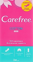 Гігієнічні щоденні прокладки зі свіжим ароматом, 34 шт. - Carefree Cotton Fresh * — фото N2