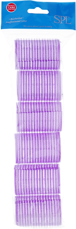 Бигуди-липучки 0416, 41 мм, фиолетовые - SPL