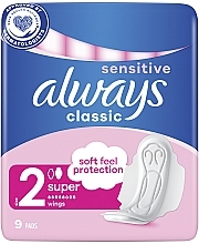 Гігієнічні прокладки, 9 шт - Always Classic Maxi Sensitive — фото N1