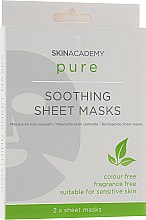 Духи, Парфюмерия, косметика Маска для лица с активными ингредиентами - Skin Academy Pure Soothing Sheet Mask
