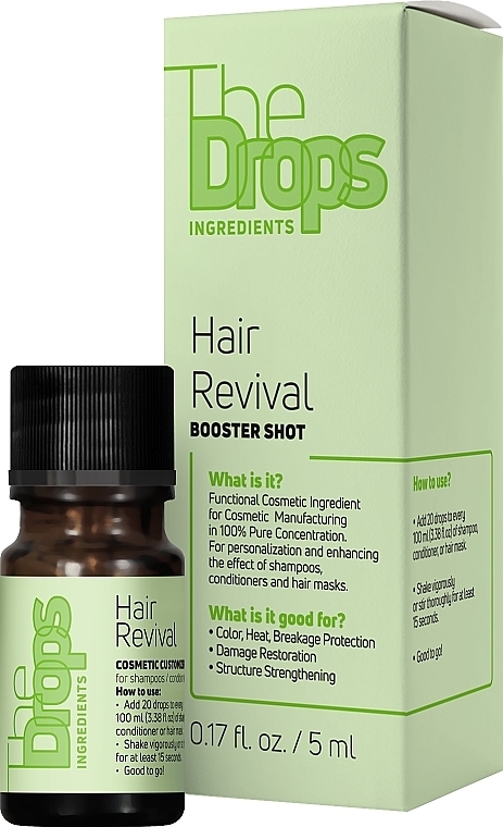 Комплекс для восстановления поврежденных волос - Pharma Group Laboratories The Drops Hair Revival Booster Shot — фото N1