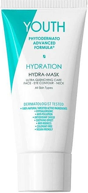 Увлажняющая маска для лица и кожи вокруг глаз - Youth Hydration Hydra-Mask — фото N1