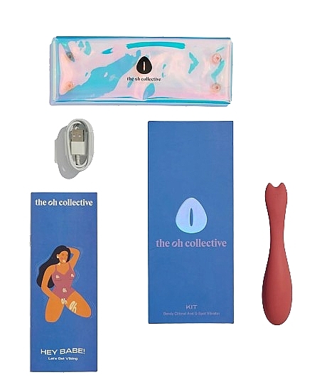 Вагинальный вибратор и вибратор для точки G, коралловый - The Oh Collective Kit Vaginal & G-Spot Vibrator Coral — фото N4