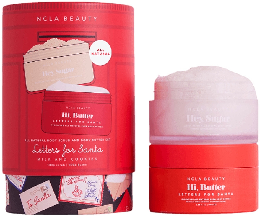Набор - NCLA Beauty Letters For Santa Body Care Set (b/butter/100g + b/scrub/100g)  — фото N1
