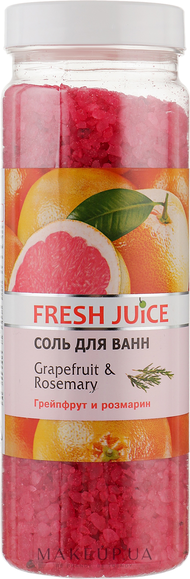 Сіль для ванни - Fresh Juice Grapefruit and Rosemary — фото 700g