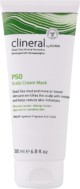 Крем-маска для шкіри голови - Ahava Clineral Pso Scalp Cream Mask