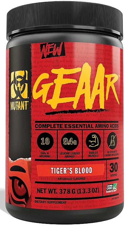 Амінокислотний комплекс "Кров тигра" - Mutant Geaar Tiger's Blood — фото N1