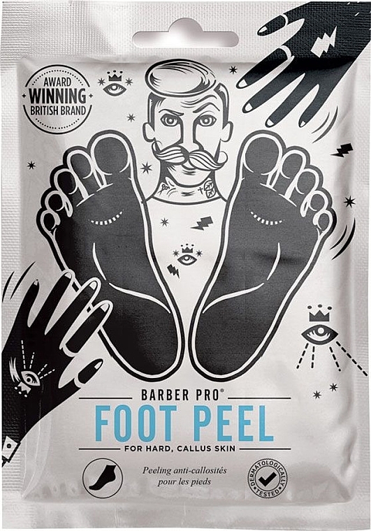 Маска-пілінг для ніг - BarberPro Foot Peel Foot Mask — фото N1