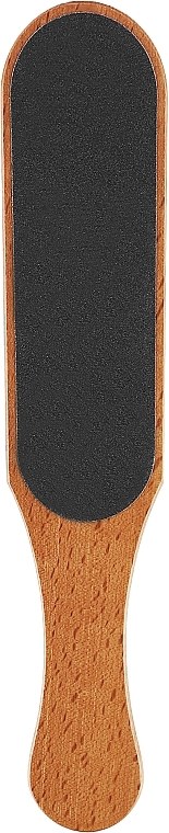 Широкая профессиональная деревянная педикюрная пилка 100/220, черная - Solomeya Professional Wooden Foot File 100/220 — фото N2