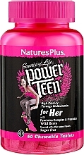 Парфумерія, косметика Мультивітаміни для дівчаток - NaturesPlus Source of Life Power Teen For Her Chewables