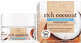 Парфумерія, косметика Зволожувальний крем для обличчя з кокосом - Eveline Cosmetics Rich Coconut Face Cream