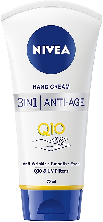 Крем для рук 3в1 "Антивіковий" - NIVEA Q10 3in1 Anti-Age Hand Cream