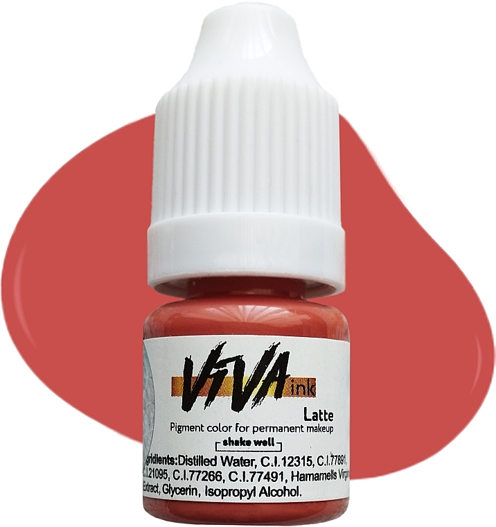 Пигмент для перманентного макияжа губ - Viva ink Lip Latte — фото N1