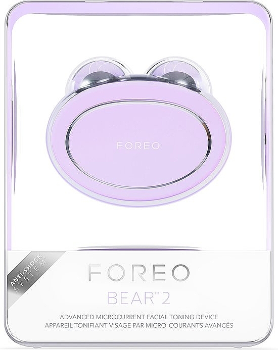 Микротоковый аппарат для лица - Foreo Bear 2 Advanced Microcurrent Full-Facial Toning Device Lavender — фото N2