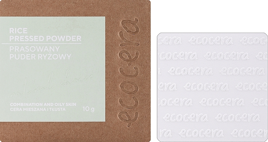 Прессованная рисовая пудра для лица - Ecocera Rice Pressed Face Powder — фото N2