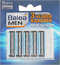 Сменные лезвия для станка, 10 шт - Balea Men 3-Klingen Rasier — фото N1