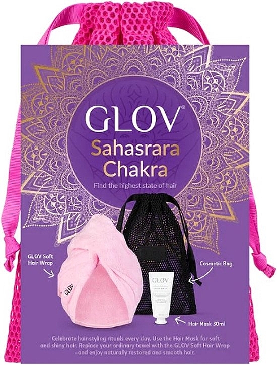 Набор - Glov Sahasrara Chakra Set (h/mask/30 ml + ac) — фото N1