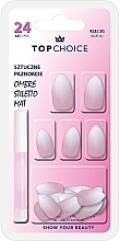 Парфумерія, косметика Накладні нігті "Ombre Stiletto Mat", 78194 - Top Choice