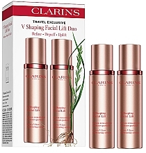 Парфумерія, косметика Набір для догляду за обличчям - Clarins Travel Exclusive V Shaping Facial Lift Duo (serum/2x50ml)