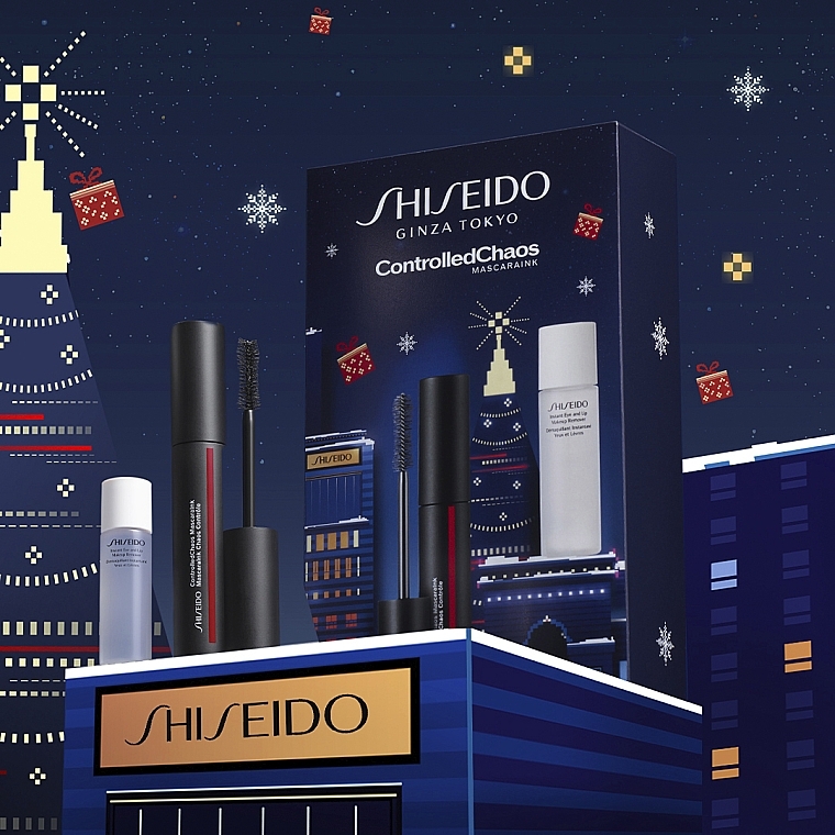 Набор - Shiseido Shiseido Controlledchaos Mascara Holiday Kit (makeup/remover/30 ml + mascara/11.5 ml) — фото N3