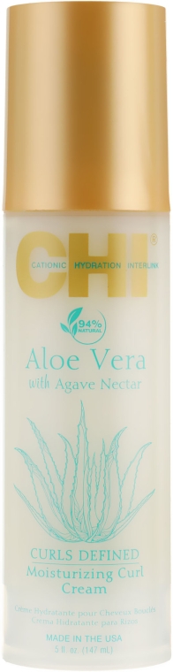 Зволожувальний крем для кучерявого волосся "Алое вера" - CHI Aloe Vera Moisturizing Curl Cream — фото N1