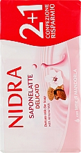 Крем-мило для рук з мигдальним молоком - Nidra Delicate Milk Bar Soap With Almond — фото N1