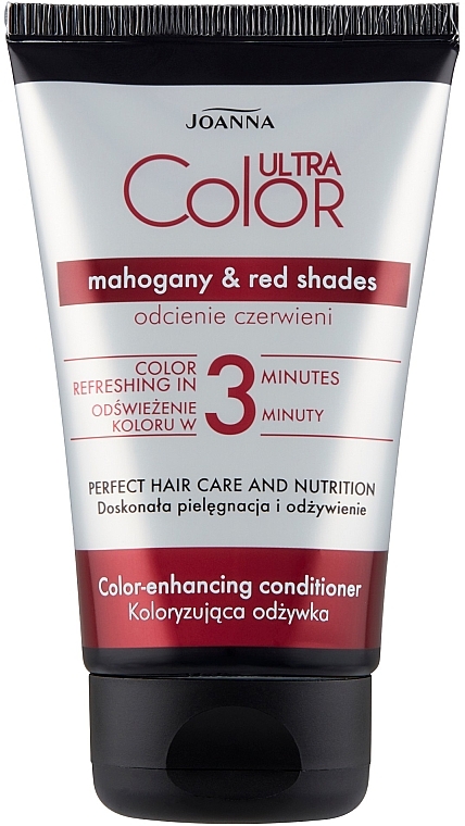 Відтінковий кондиціонер для волосся "Mahogany & Red Shades" - Joanna Ultra Color System